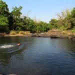 Swim in river near our homestay in Sonda - Sirsi , Uttara Kannada